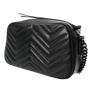 Gucci Camera Black GG Bag Leather Shoulder Marmont